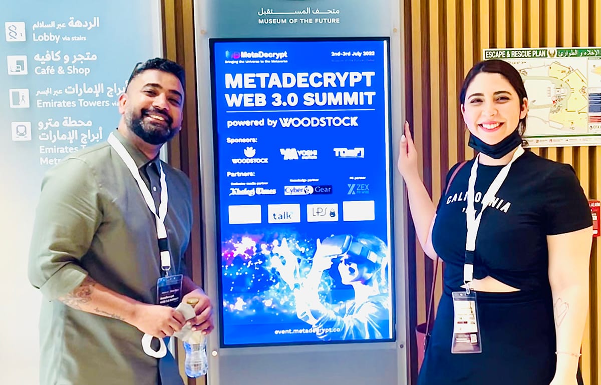 Team Crowd attend the MetaDecrypt Metaverse event