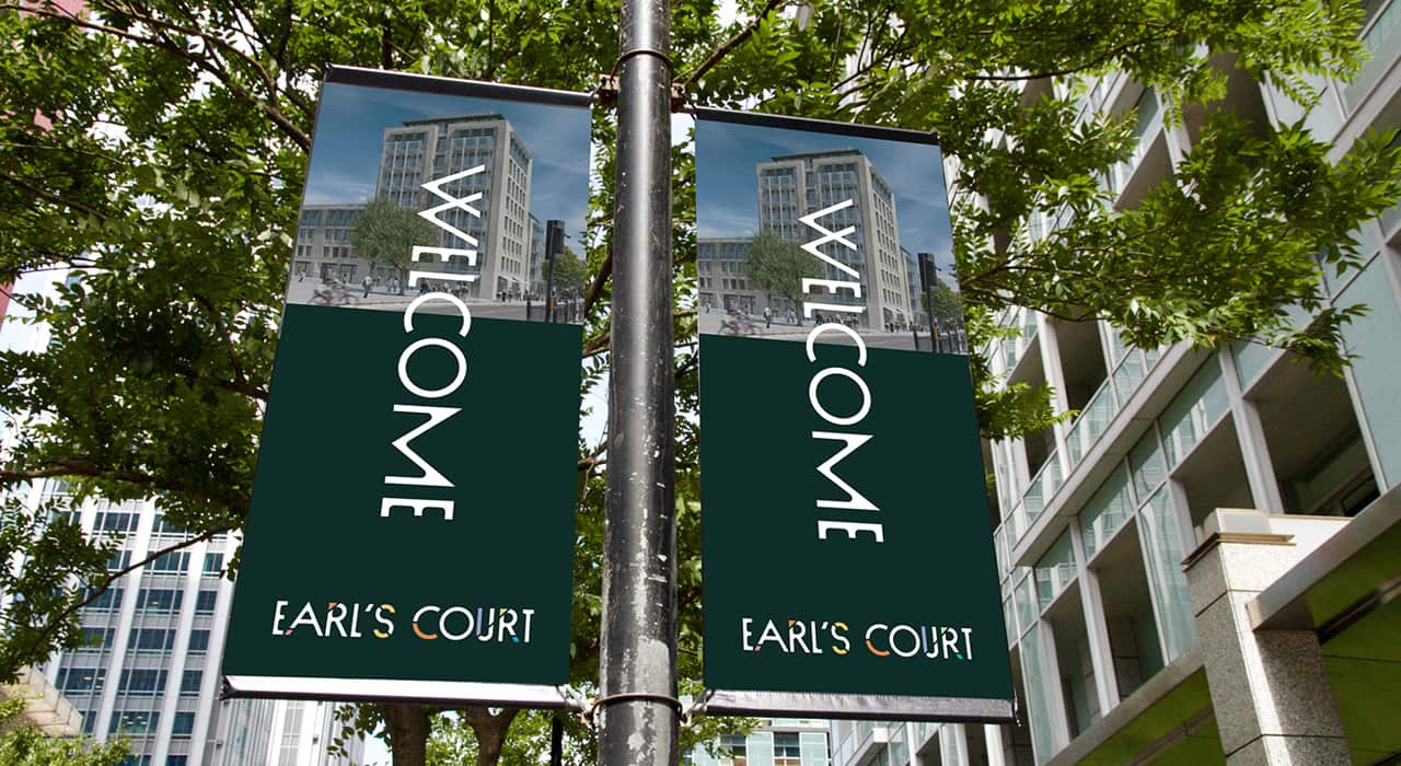 Earl's Court branding designed and developed by Crowd